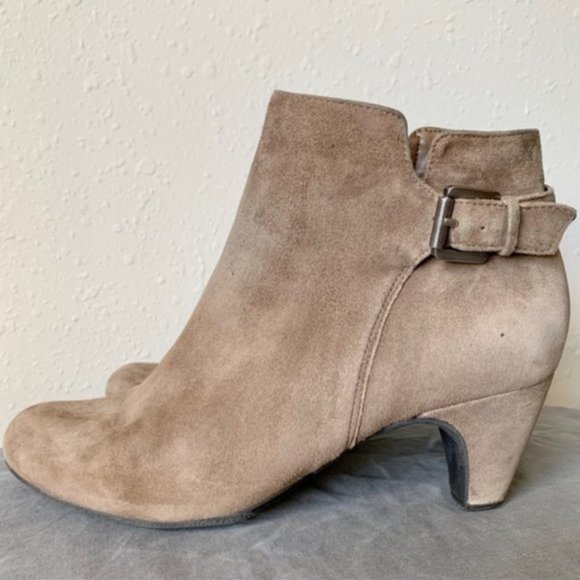 Tan Suede Ankle Boots - Picture 1 of 1